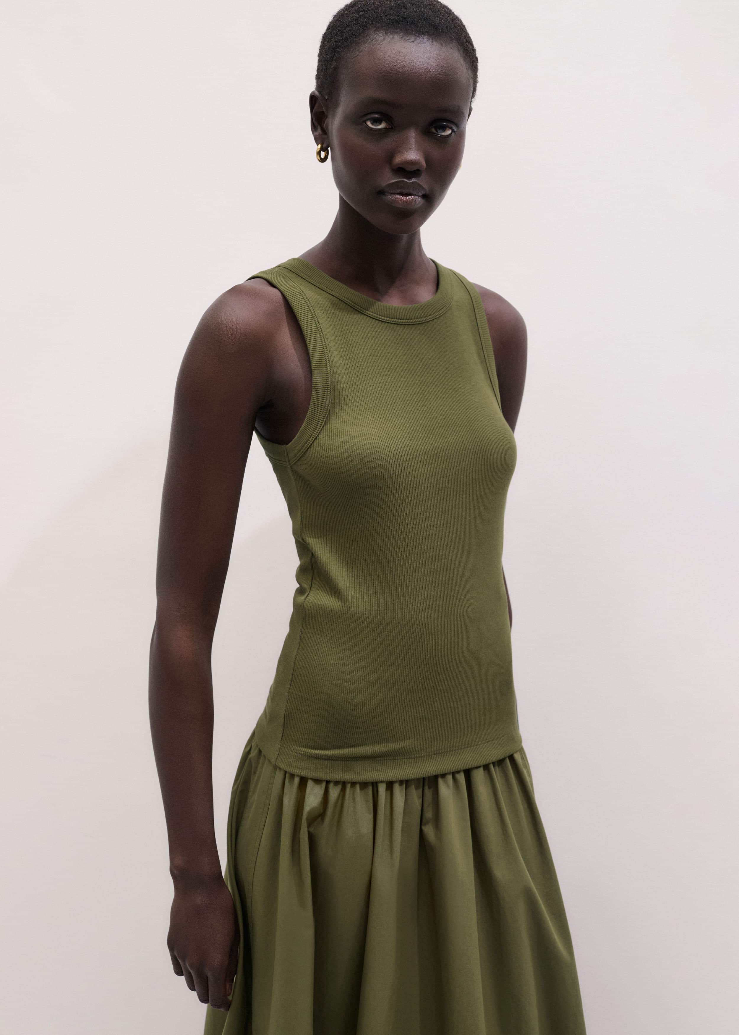 Olive Green Perfect Basic Vest