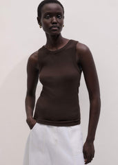 Brown Perfect Basic Vest