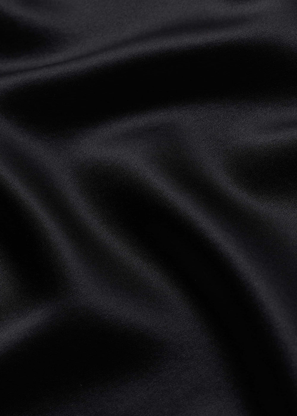Black Silk Satin Evening Tank Top