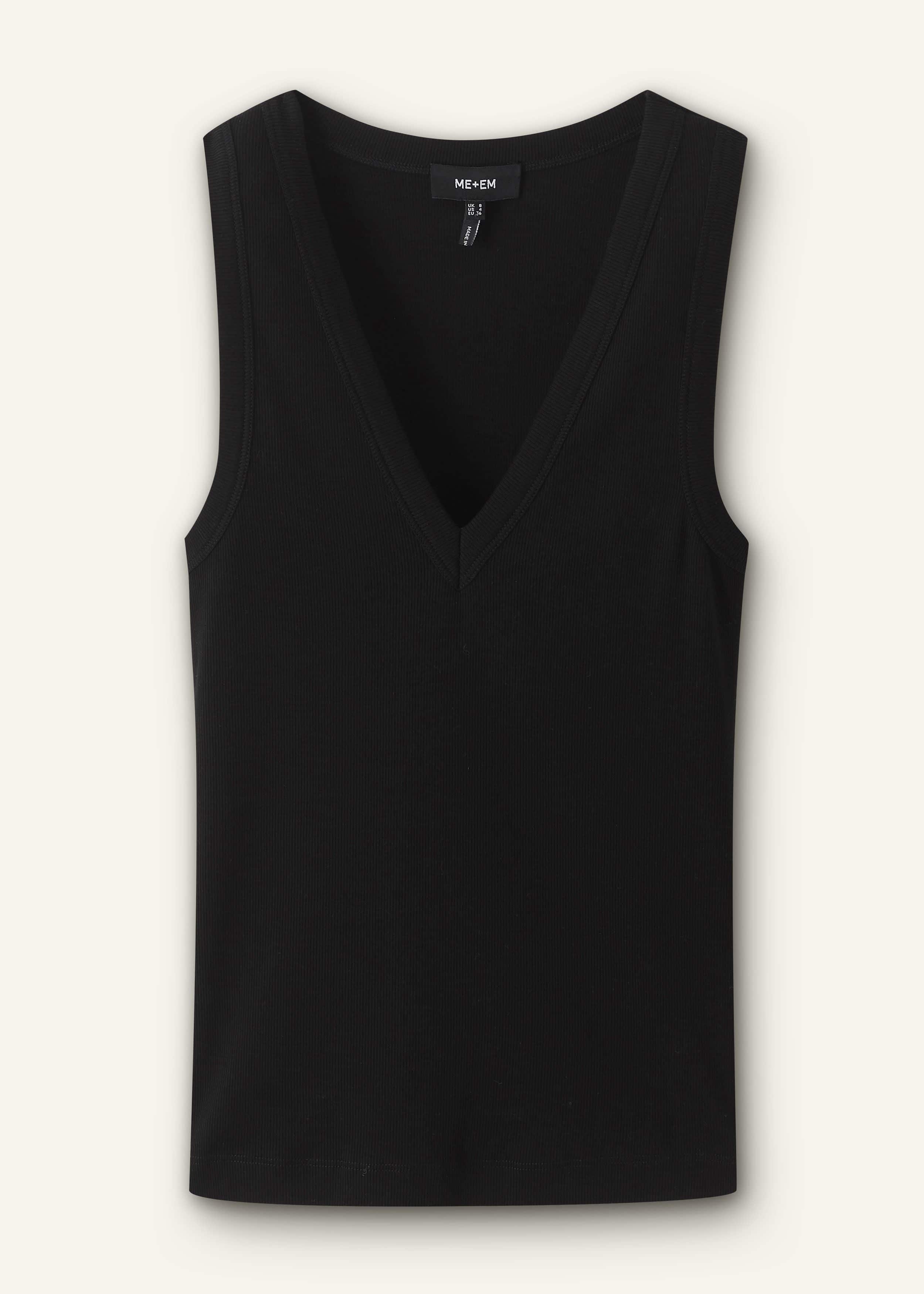 Black Ultimate V-Neck Vest