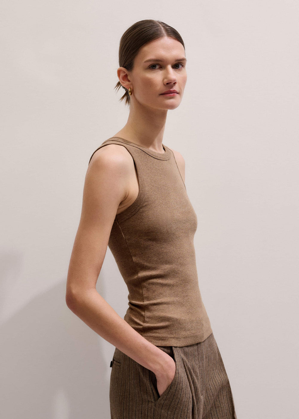 Camel Brown Ultimate Crew Neck Tank