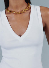 White Ultimate V-Neck Vest