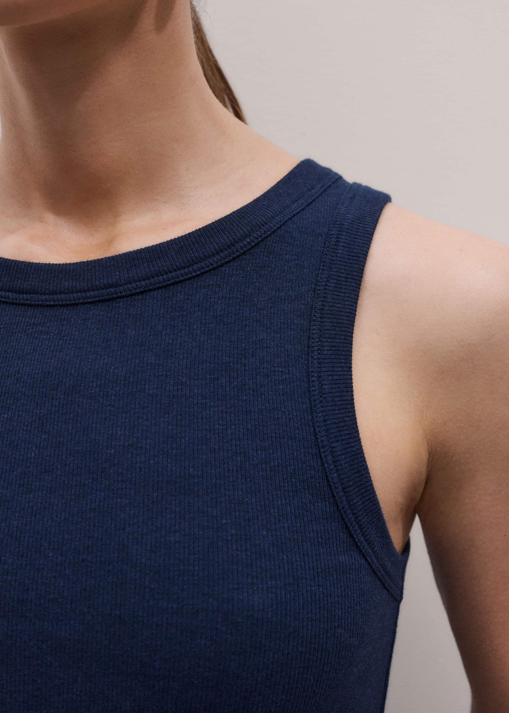 Navy Ultimate Crew Neck Perfect Basic Tank