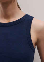 Navy Ultimate Crew Neck Perfect Basic Tank