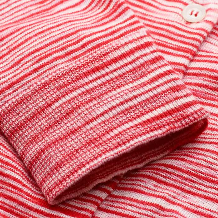 Red Spacedye Slim Fit Cardigan