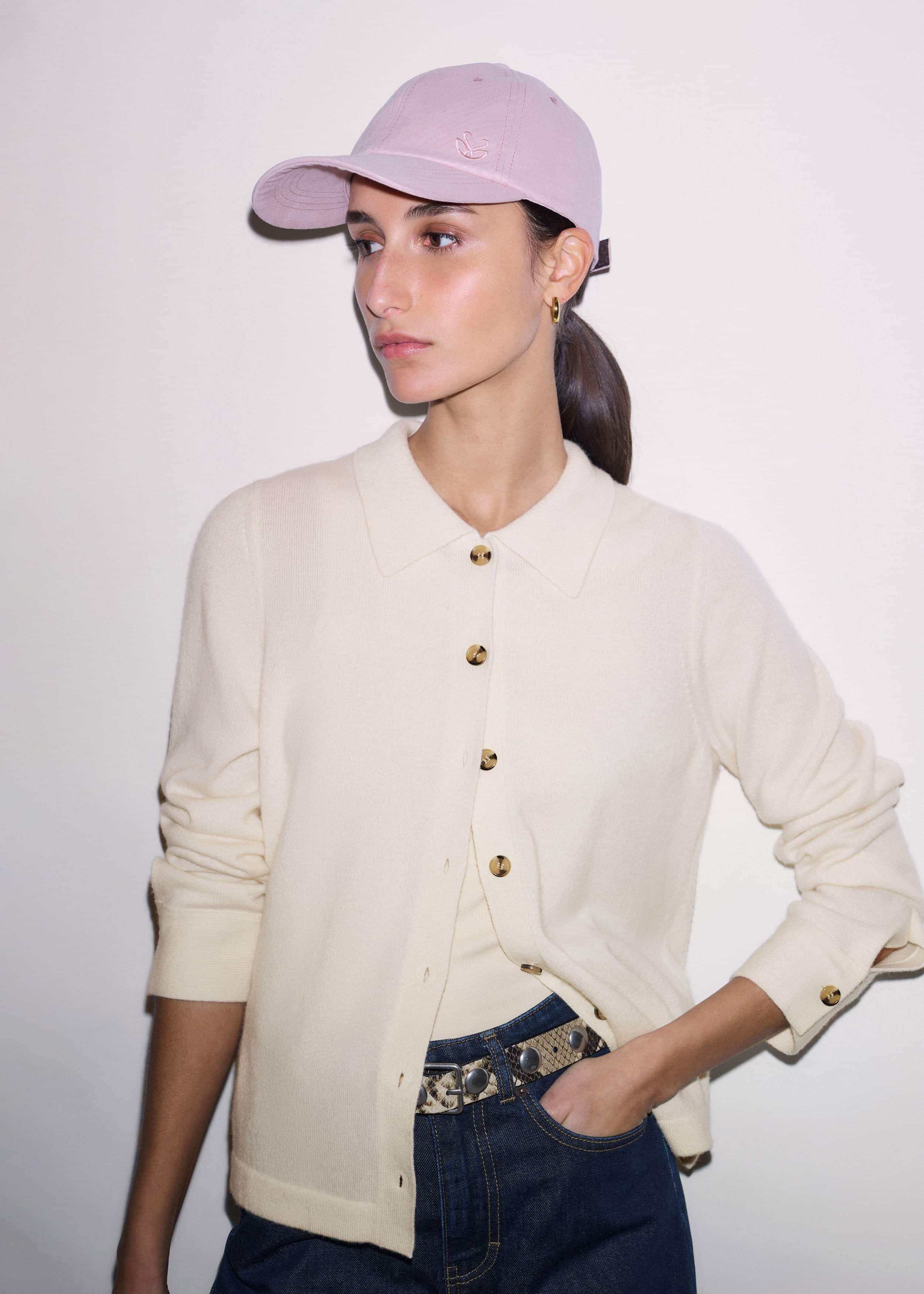Cream Relaxed Knit Shirt