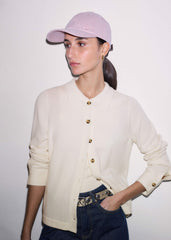 Cream Relaxed Knit Shirt
