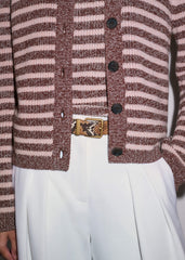 Cinnamon Brown Straight Cardigan