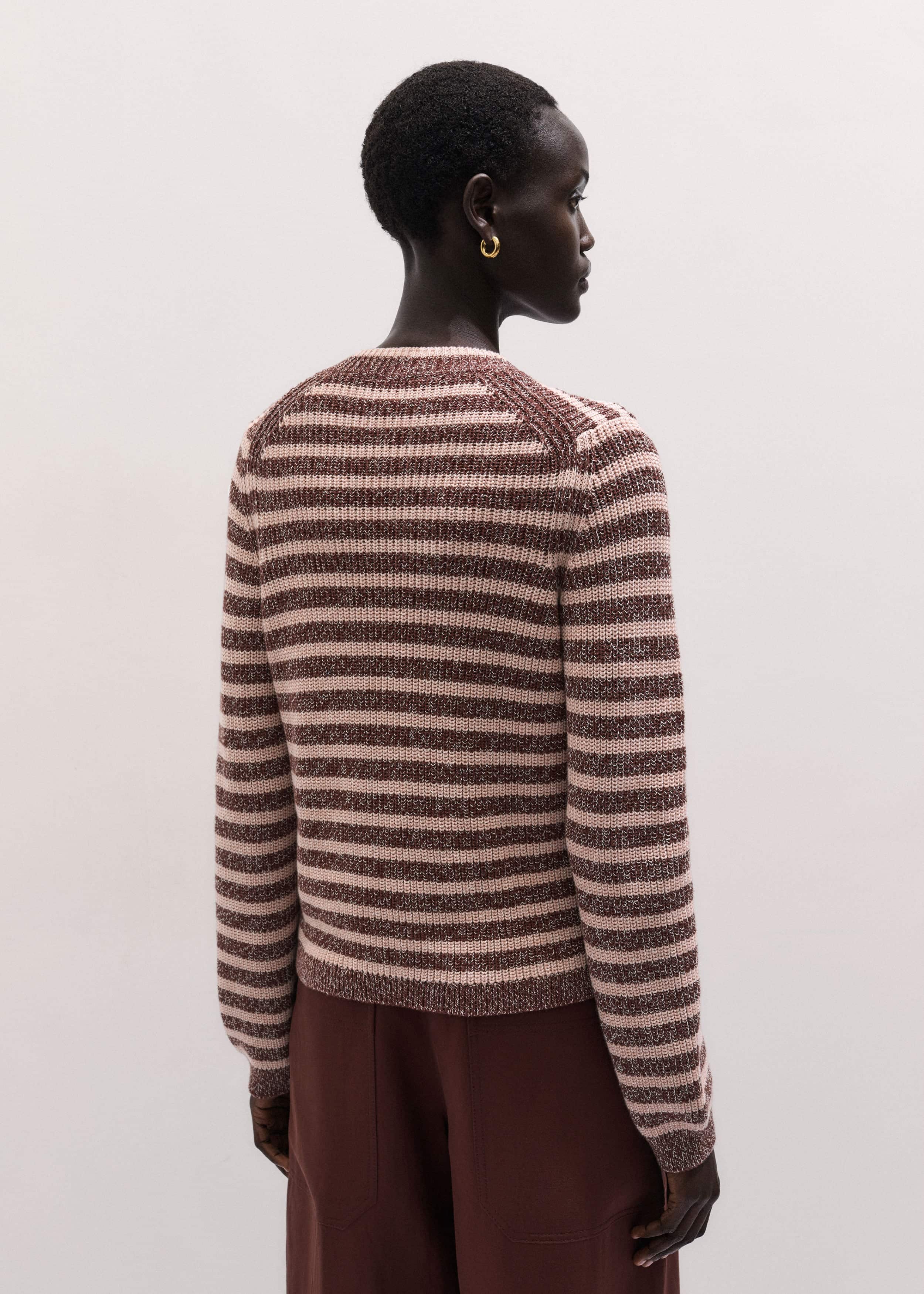 Cinnamon Brown Straight Cardigan
