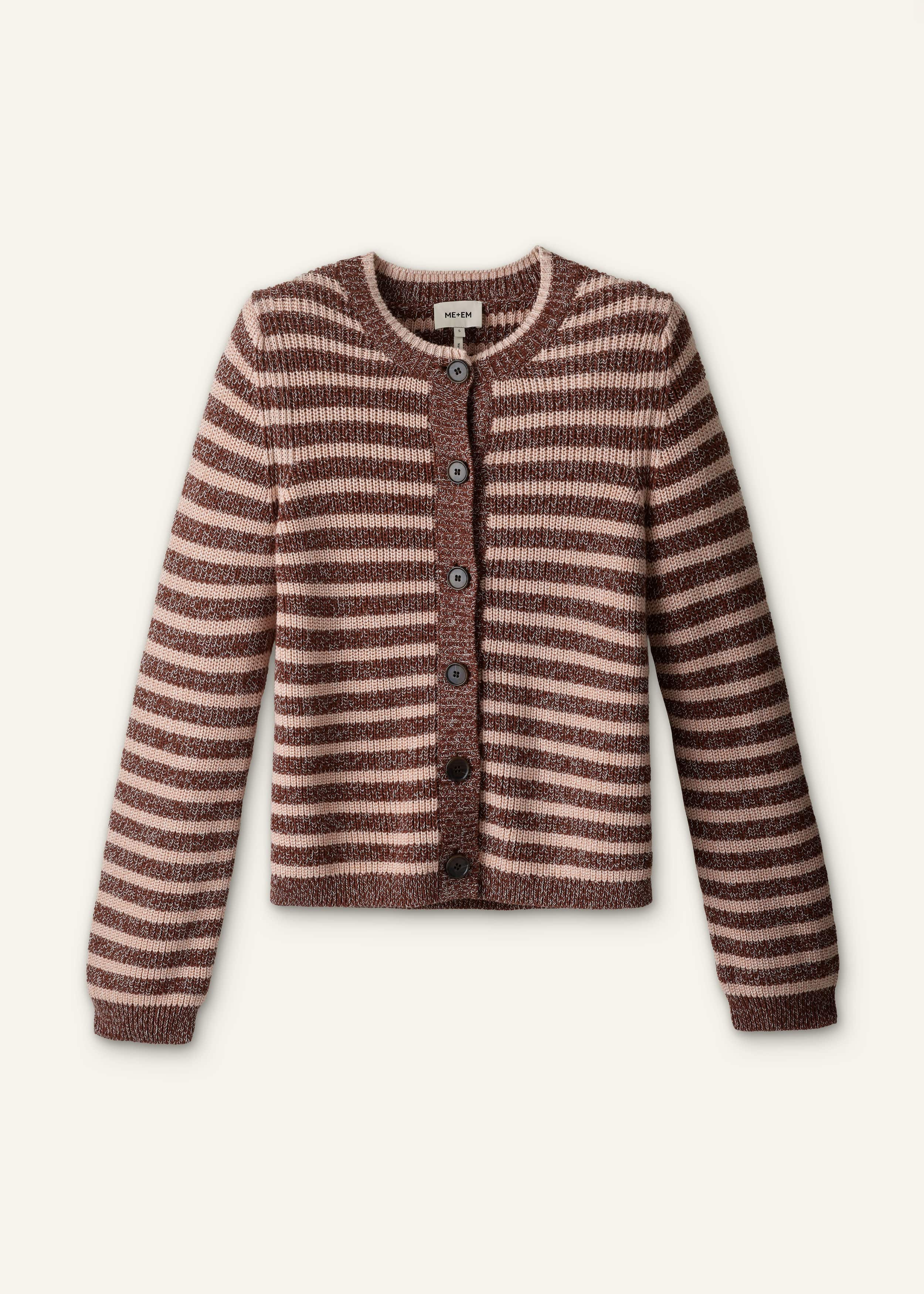 Cinnamon Brown Straight Cardigan