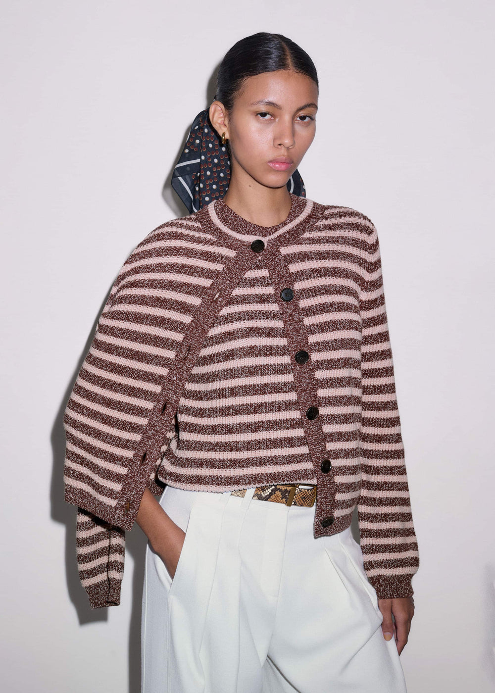 Cinnamon Brown Straight Knit Tee