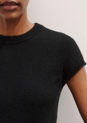 Black Cashmere Baby Tee