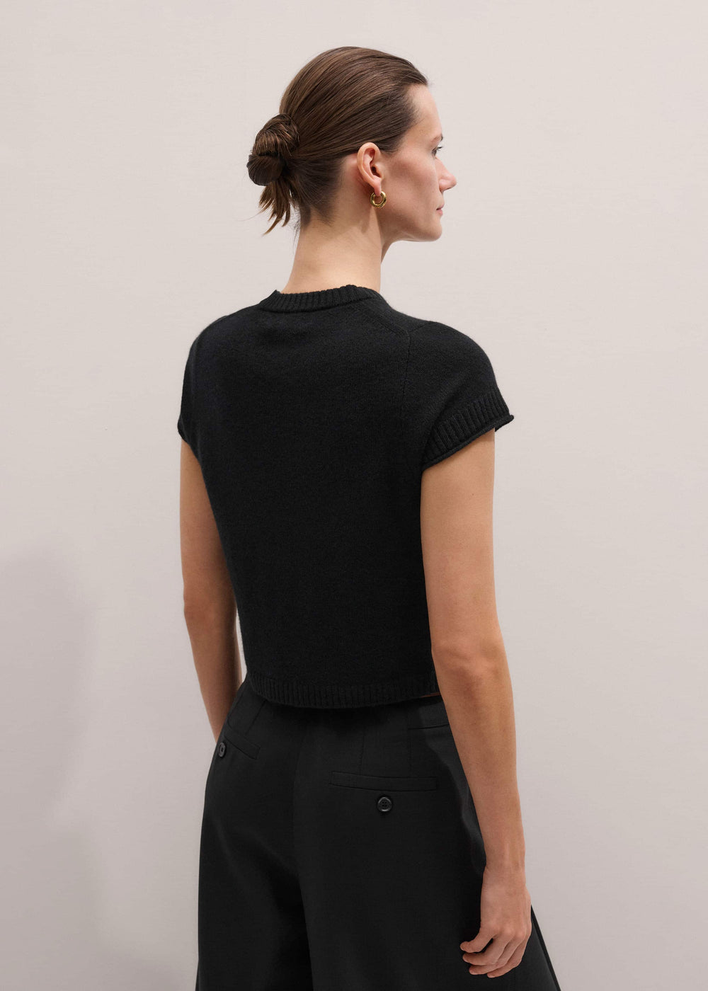 Black Cashmere Baby Tee