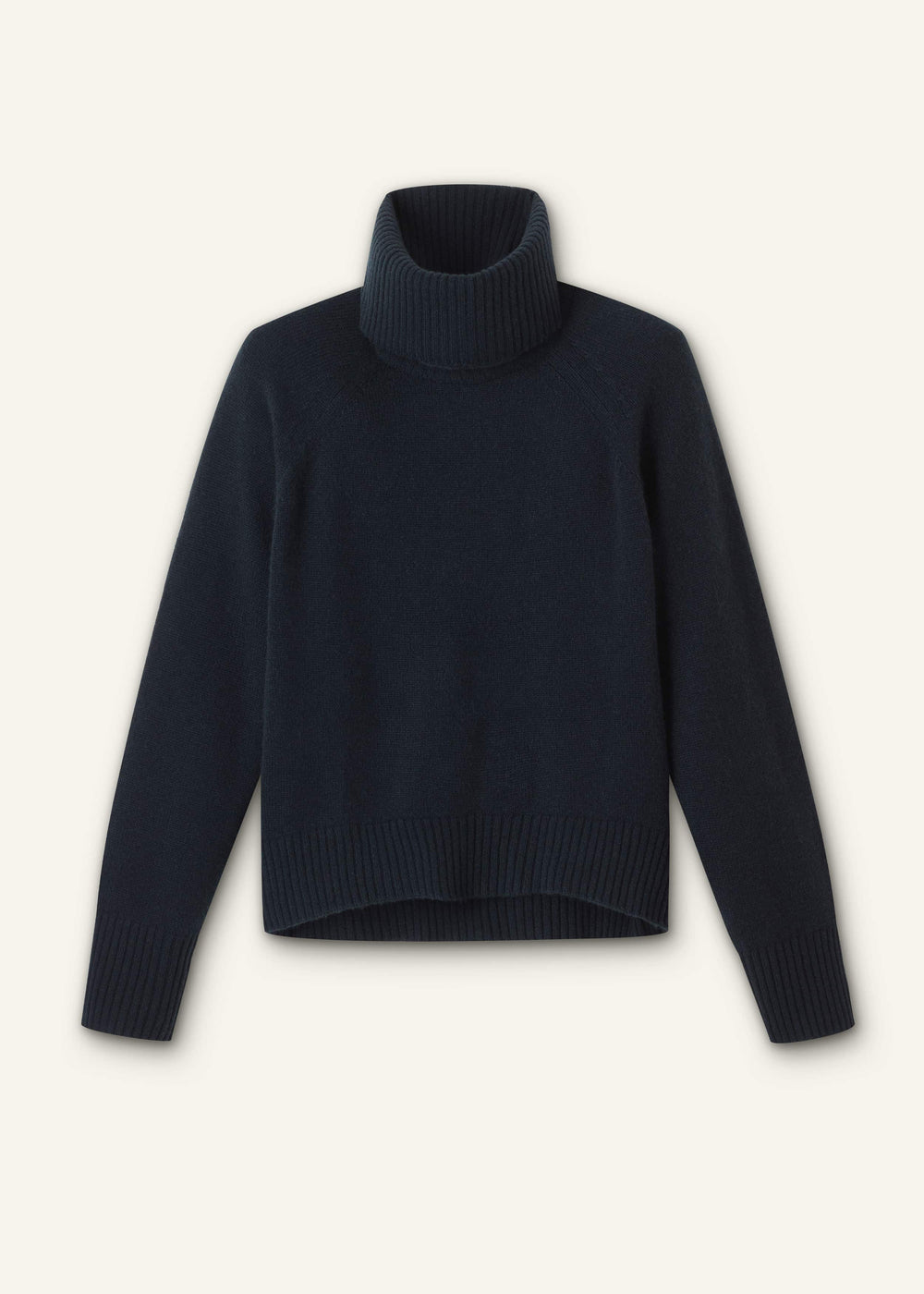 Navy Raglan Sweater + Snood