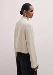 Cream Two-Way Zip Jacket