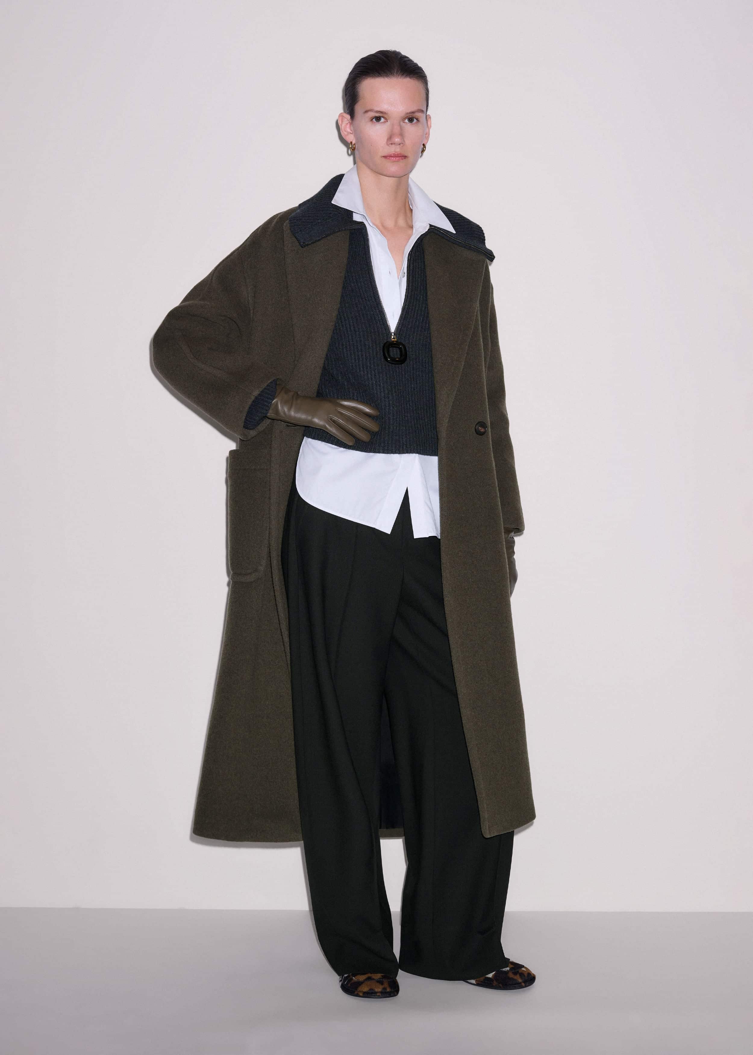 Grey Relaxed Fly Neck Zip Jumper