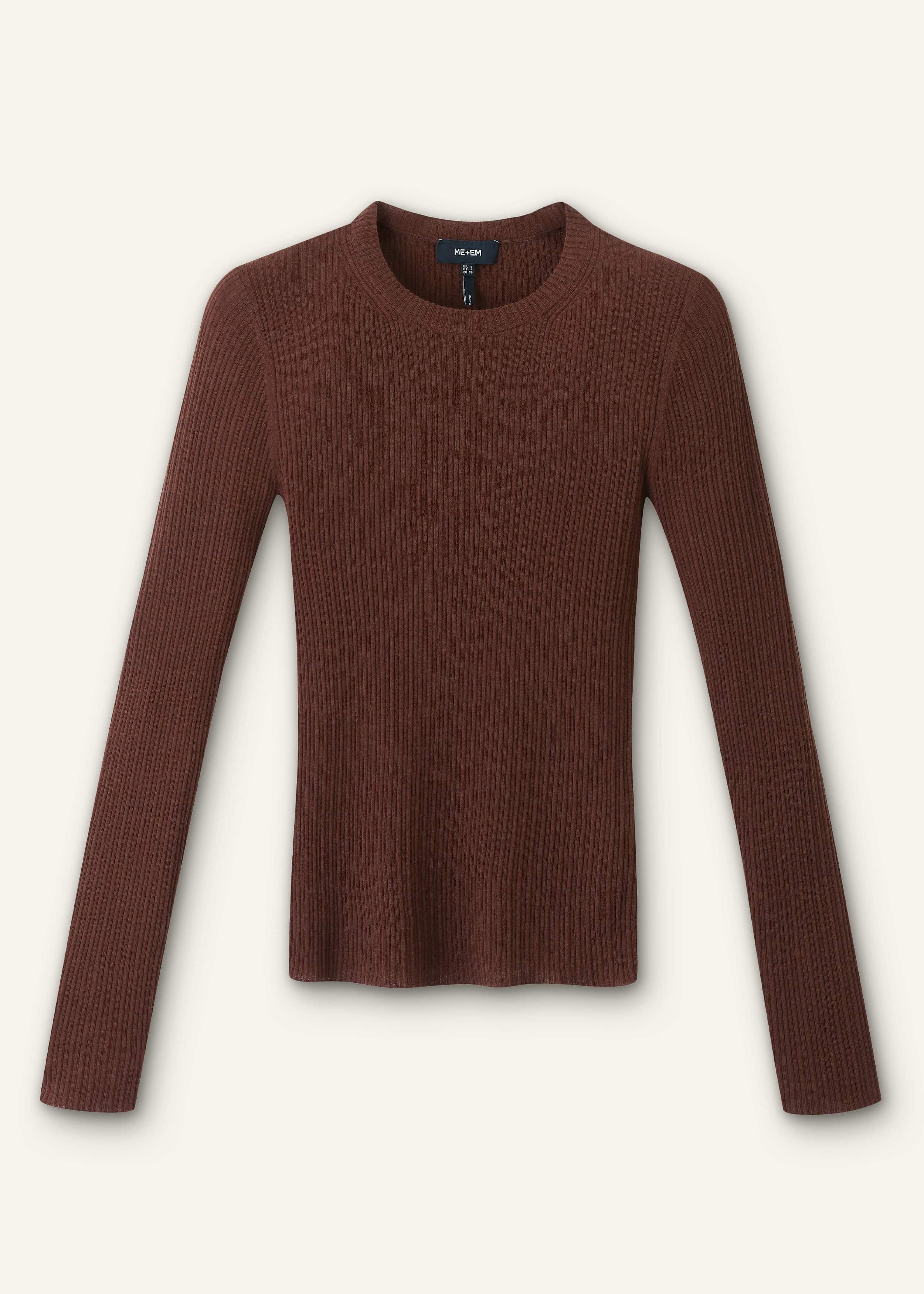 Brown Barely There Sweater