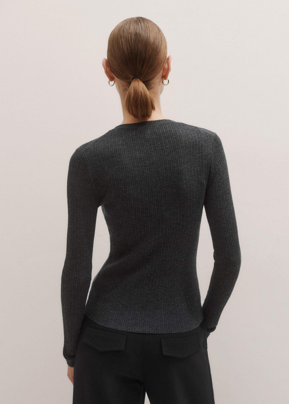 Gray Barely There Sweater