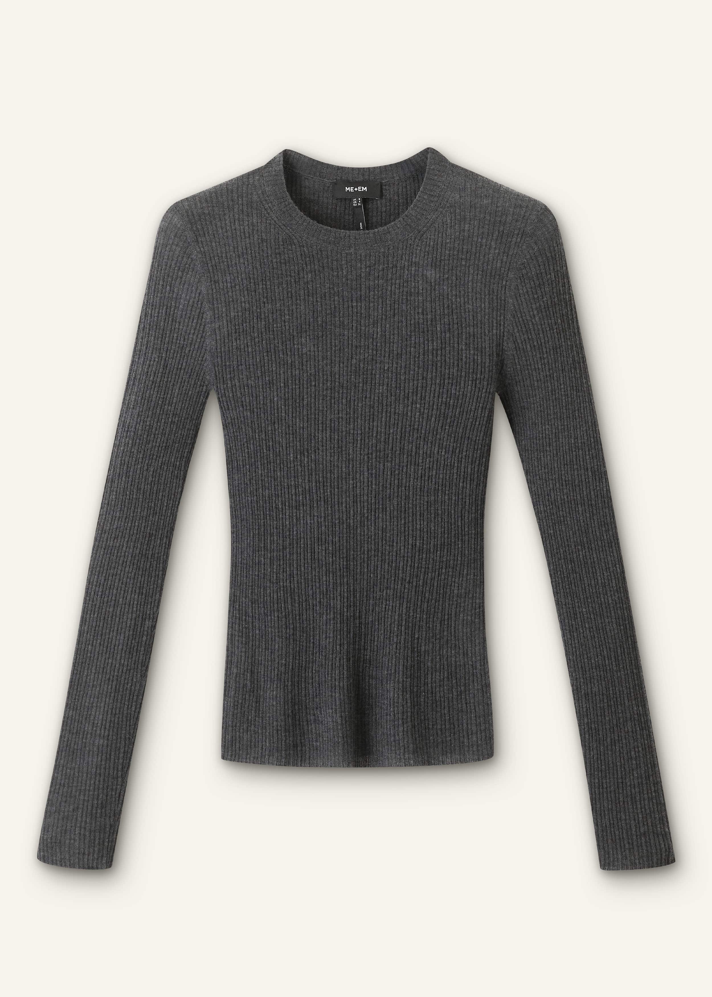 Gray Barely There Sweater