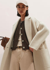 Brown Crop Cardigan