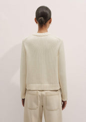 Cream Bracelet Sleeve Cropped Cardigan