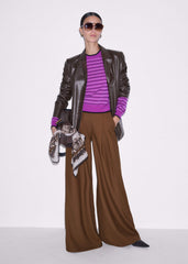 Textured Stripe Straight Sweater