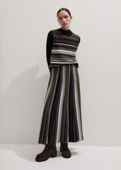 Black Barely There Slim Rib Layering Sweater