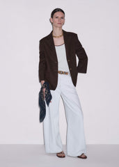 Brown Summer Oversized Blazer