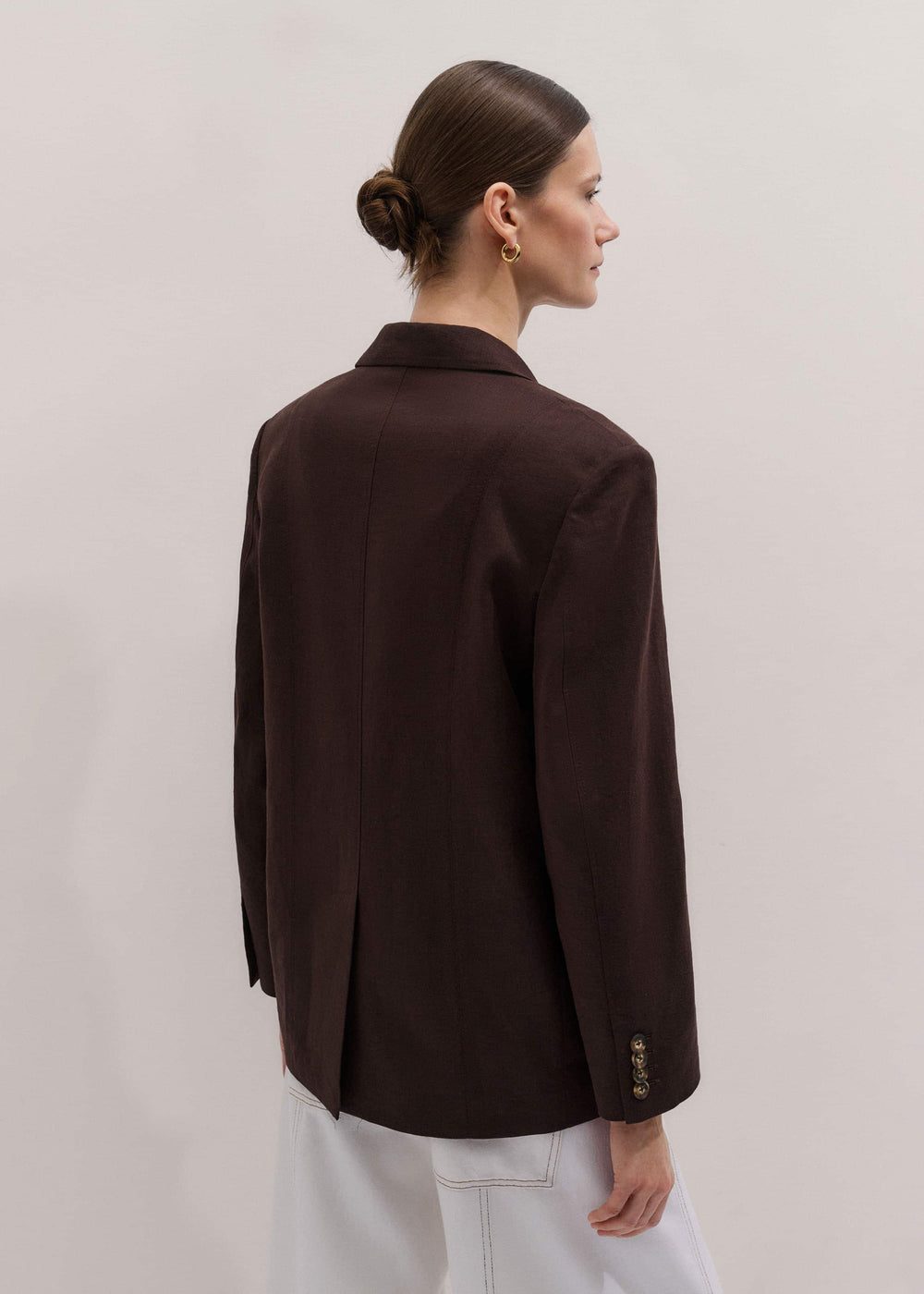 Brown Summer Oversized Blazer