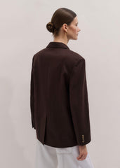 Brown Summer Oversized Blazer