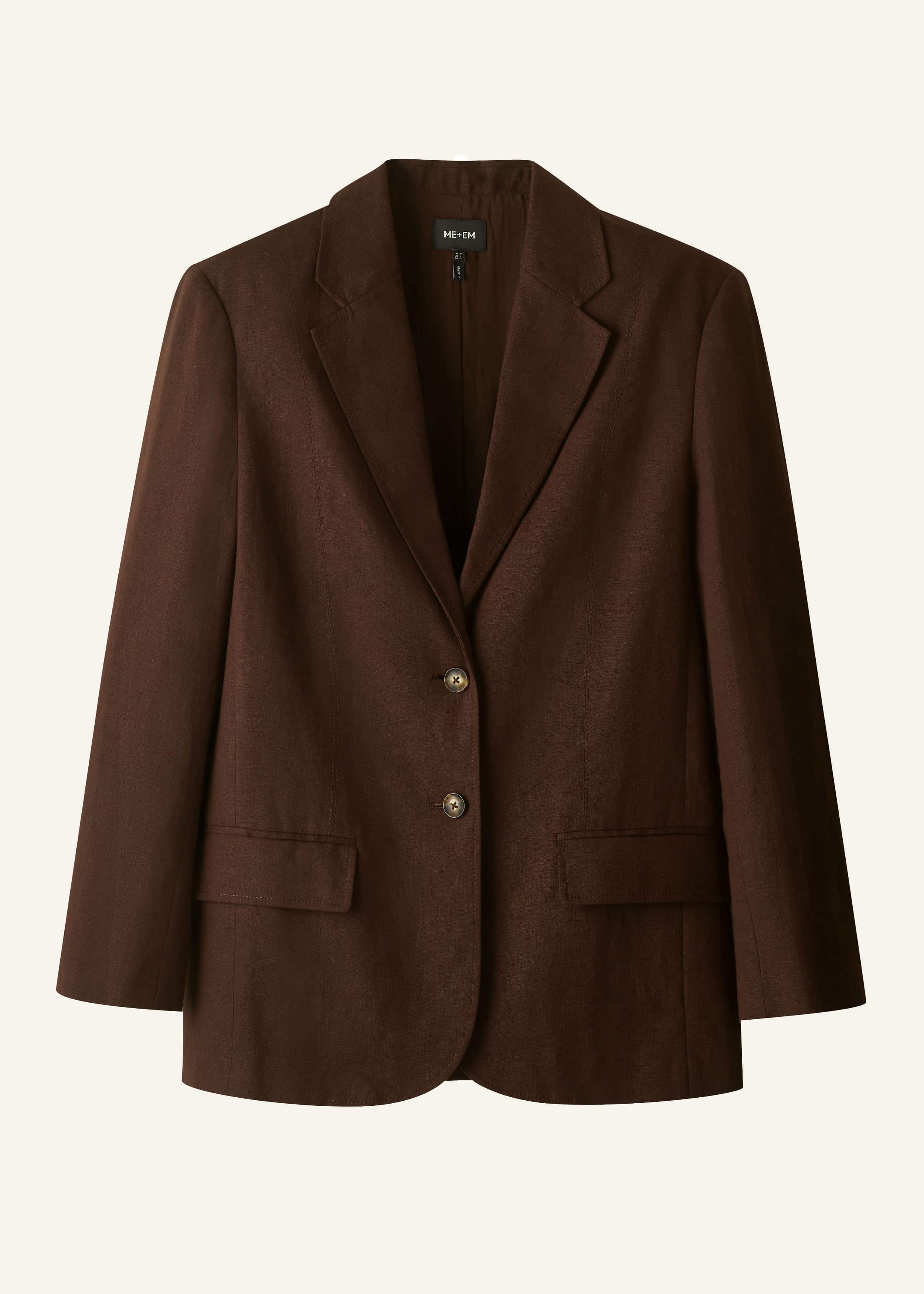 Brown Summer Oversized Blazer