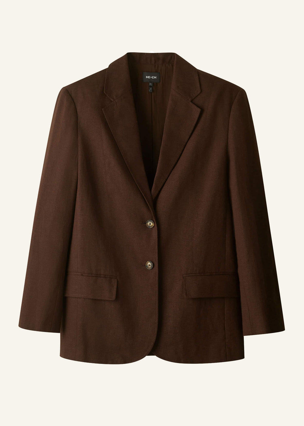 Brown Summer Oversized Blazer