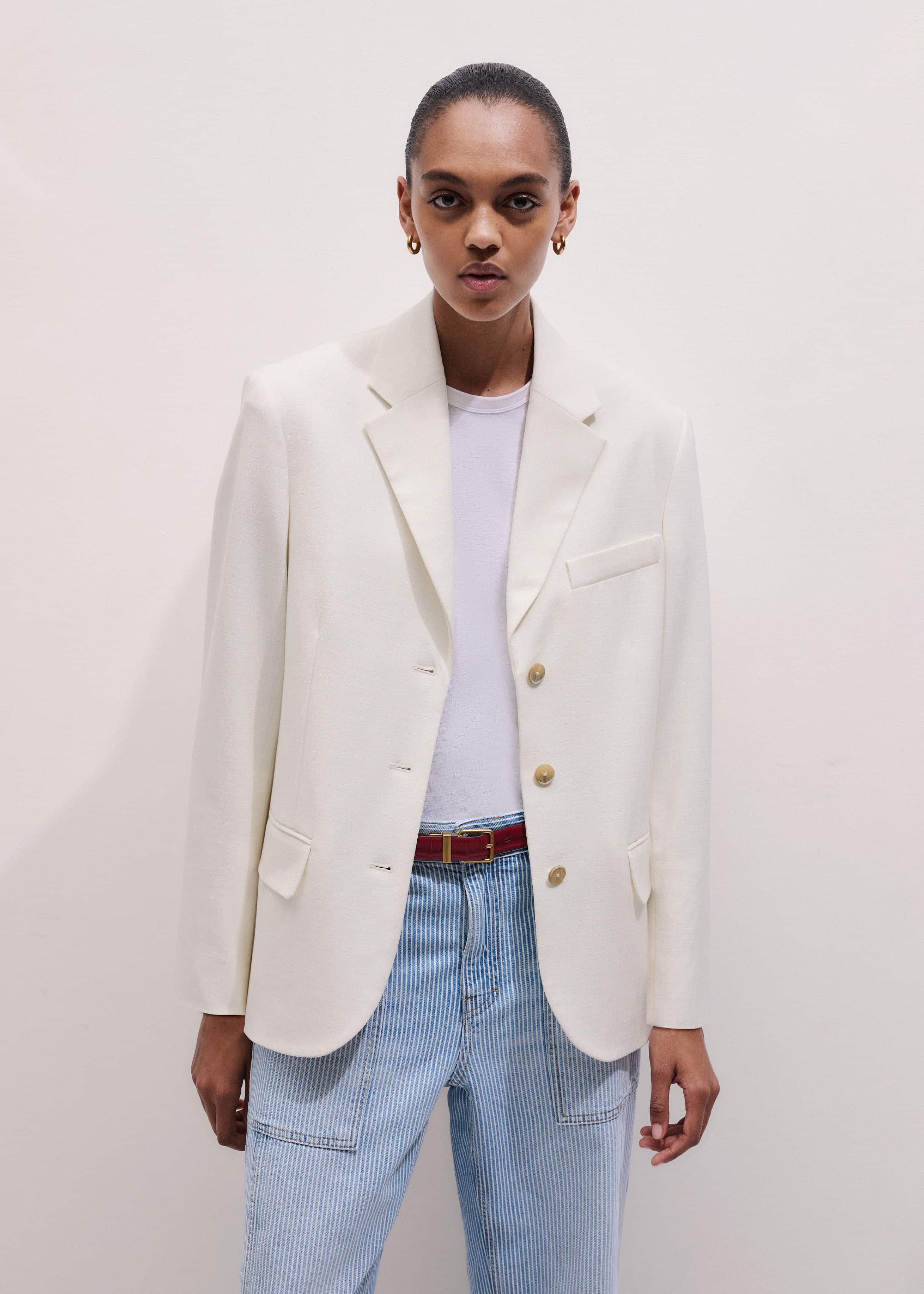 Ivory Icon Intelligently Oversized Blazer