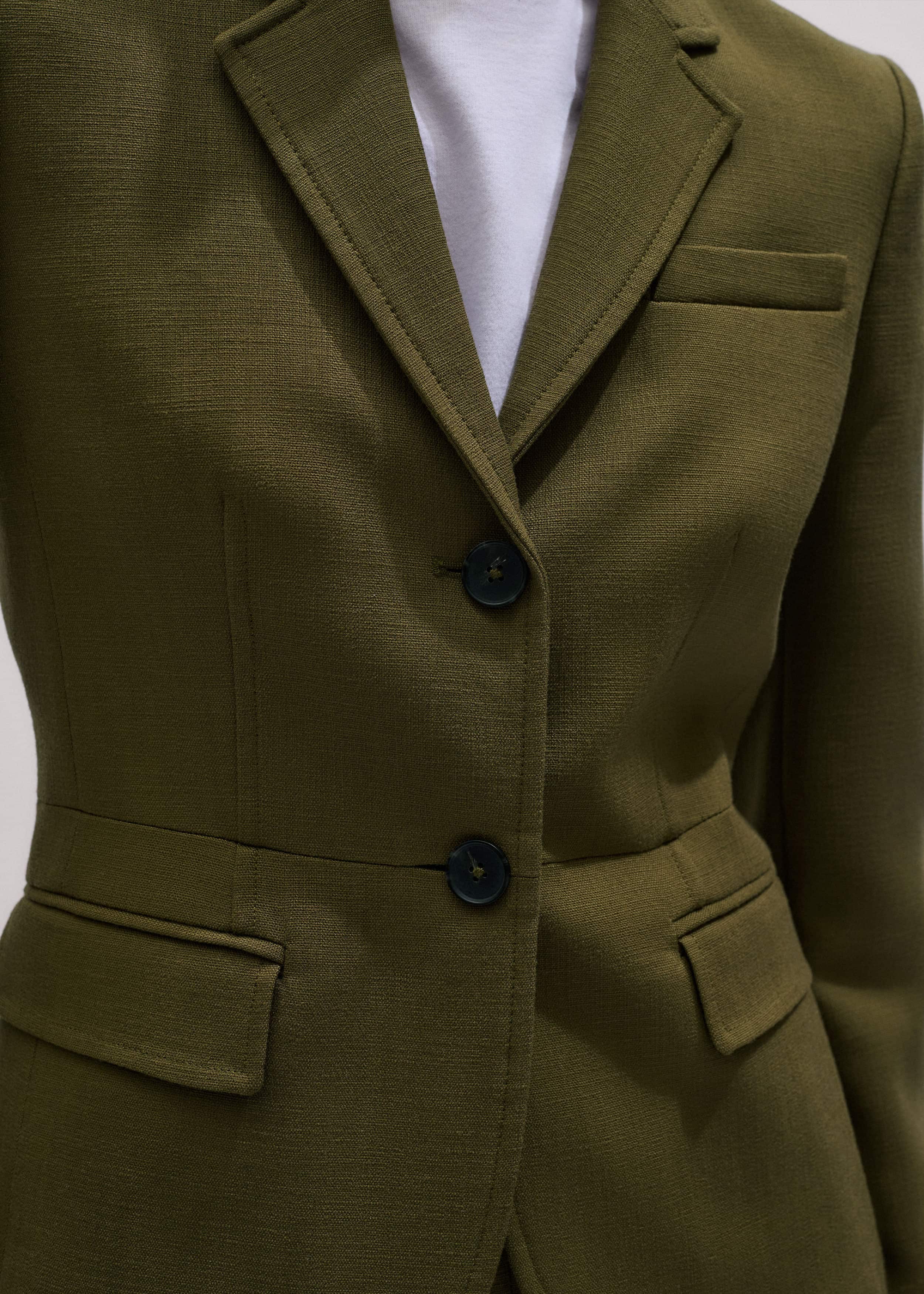 Olive Green Soft Sculpt Jacket