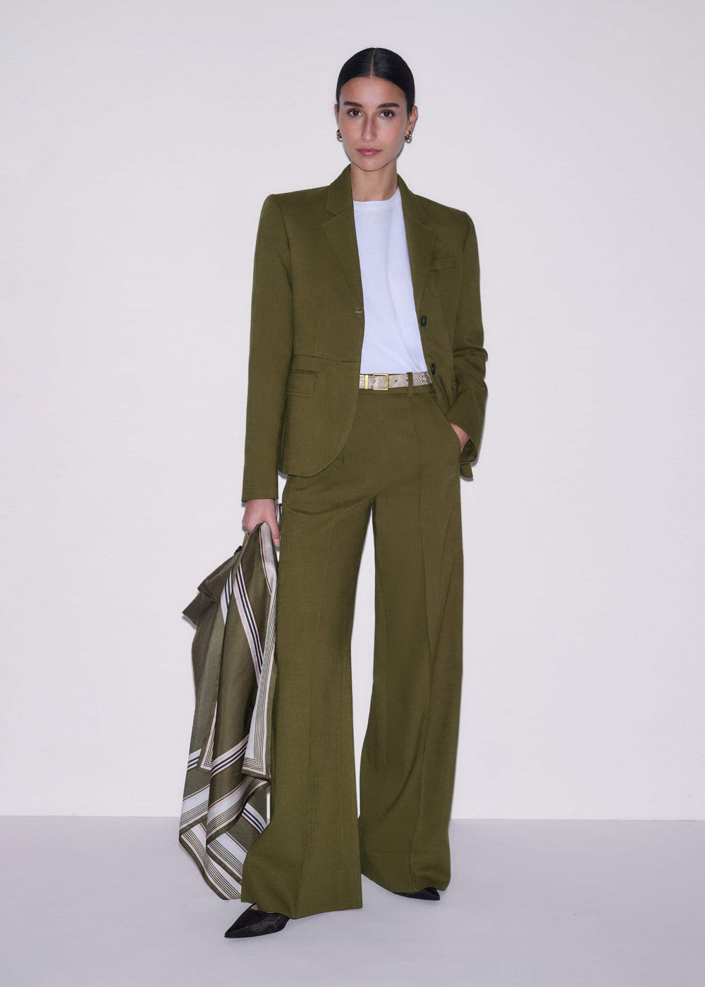 Olive Green Soft Sculpt Jacket