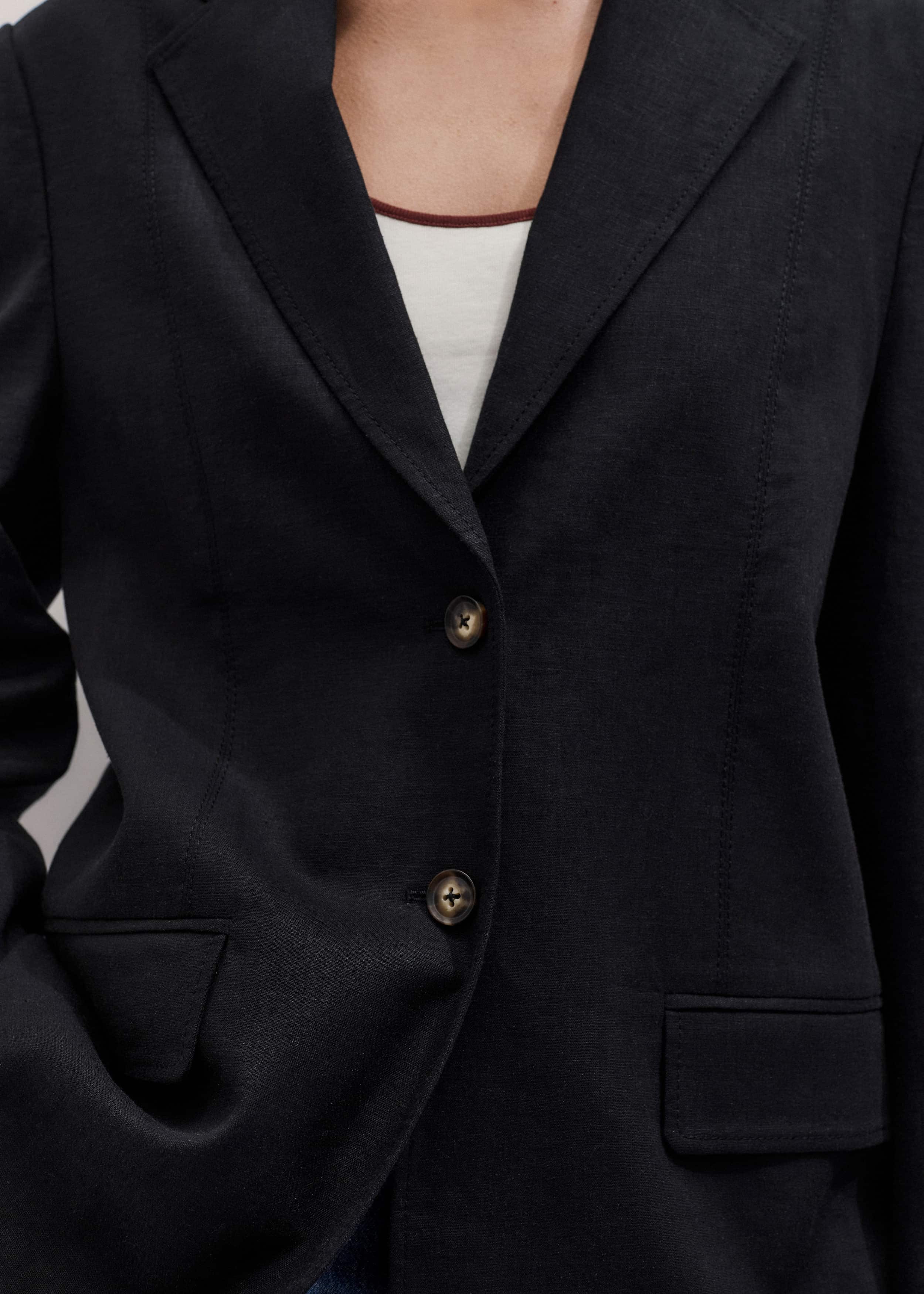 Black Summer Oversized Blazer