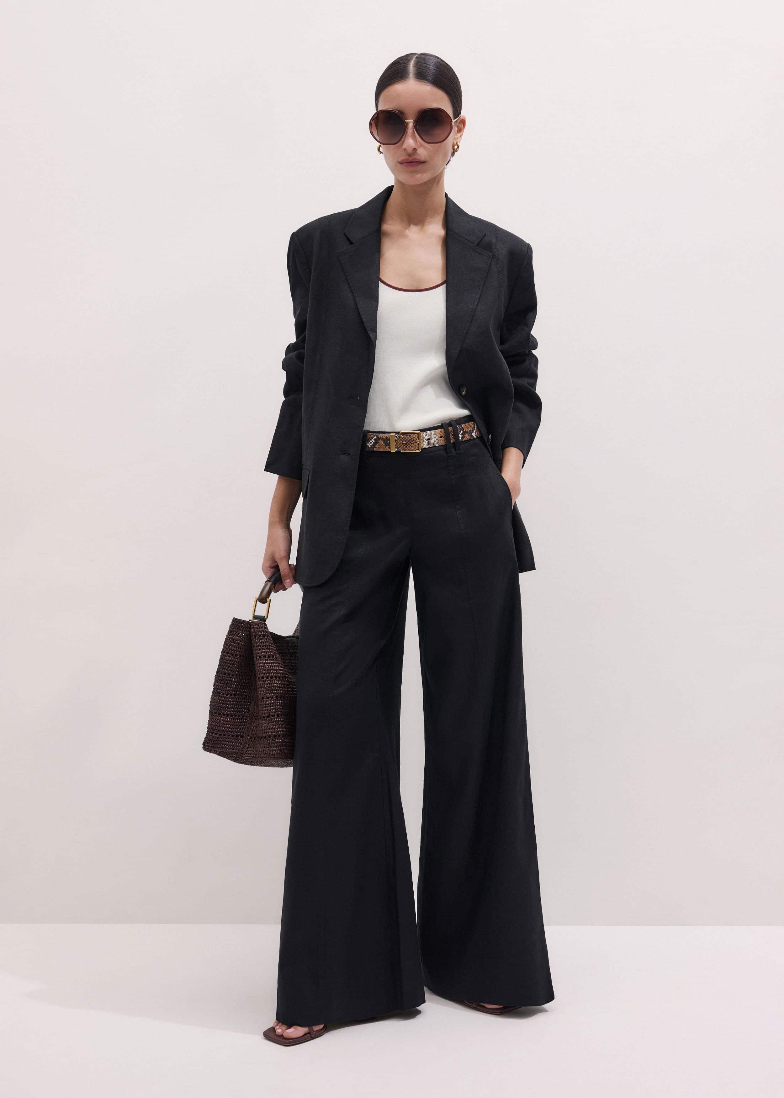 Black Summer Oversized Blazer