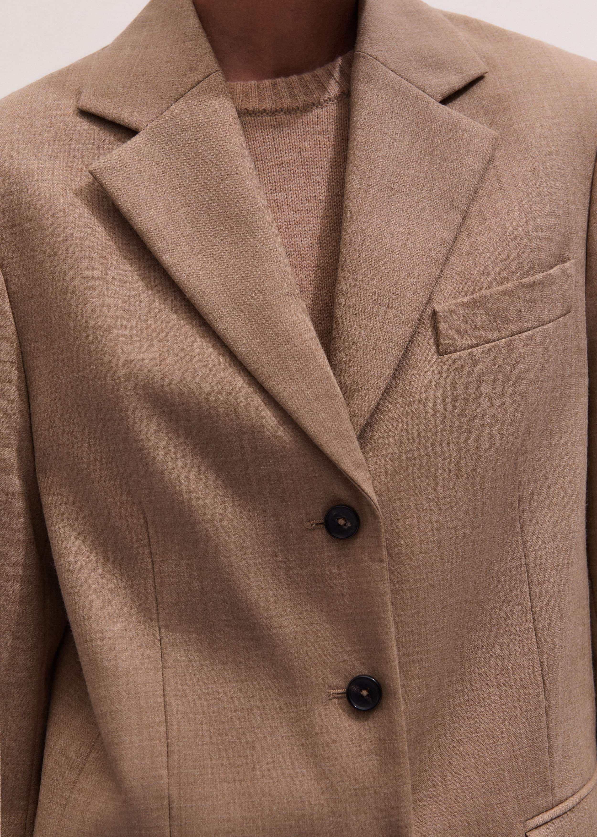 Brown Icon Oversized Blazer