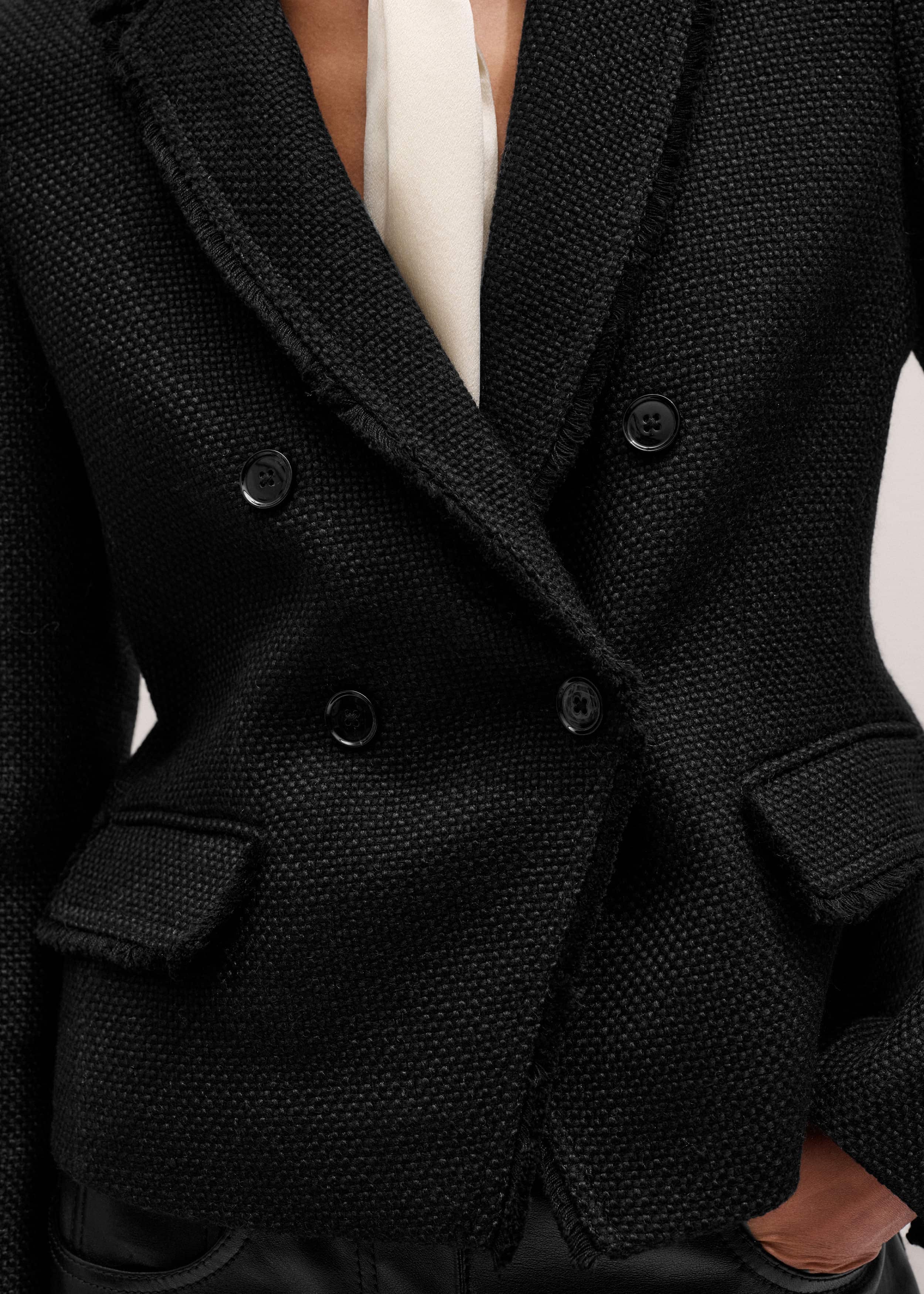 Black AM-PM Fitted Blazer