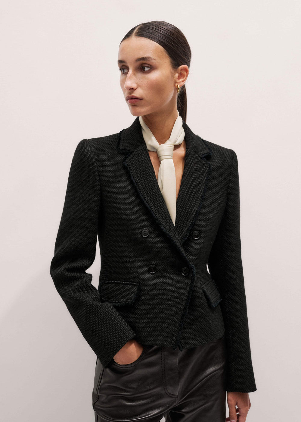 Black AM-PM Fitted Blazer