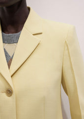 Yellow Slim Contour Blazer