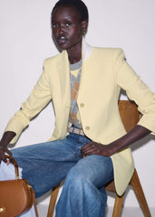 Yellow Slim Contour Blazer