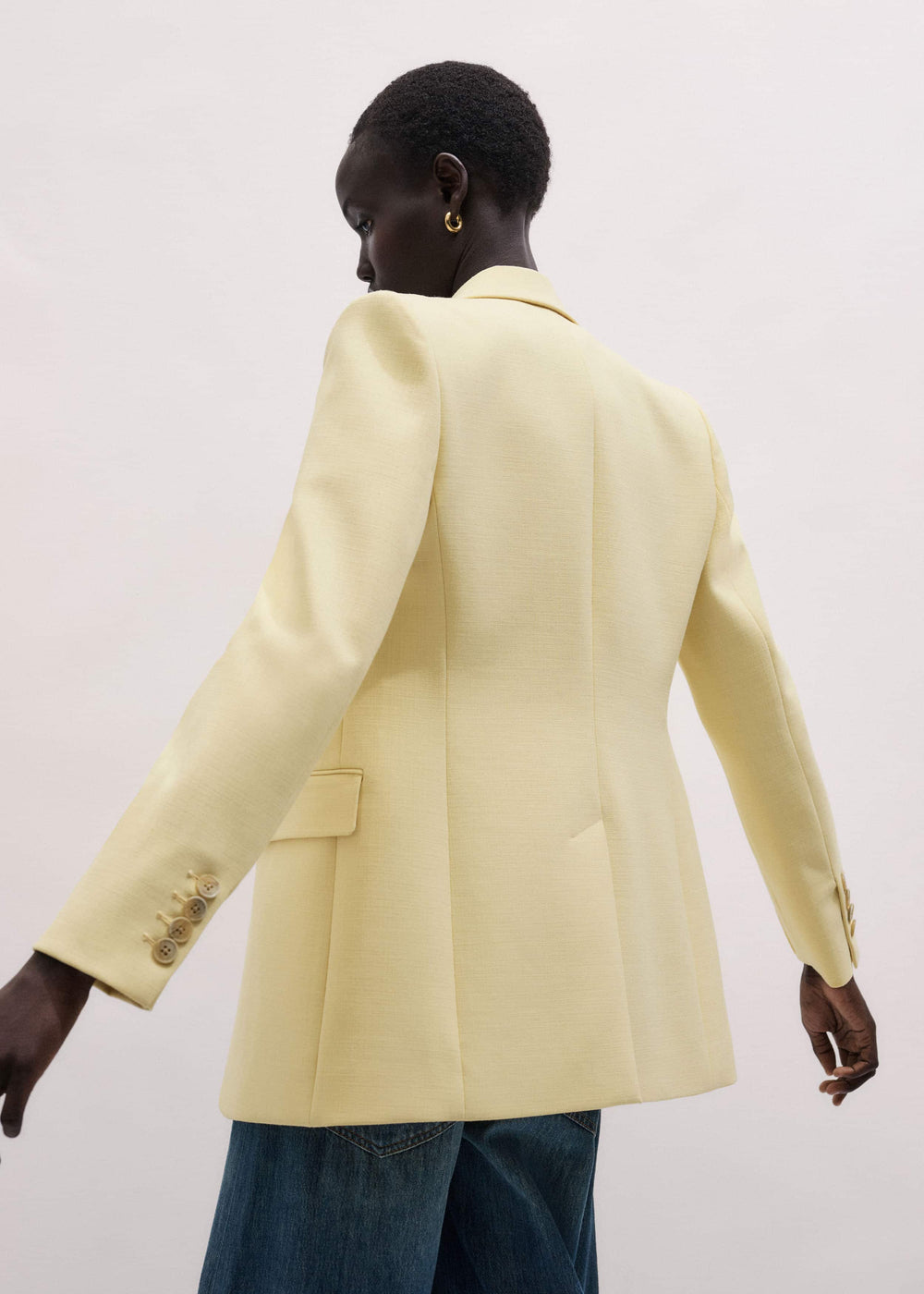 Yellow Slim Contour Blazer