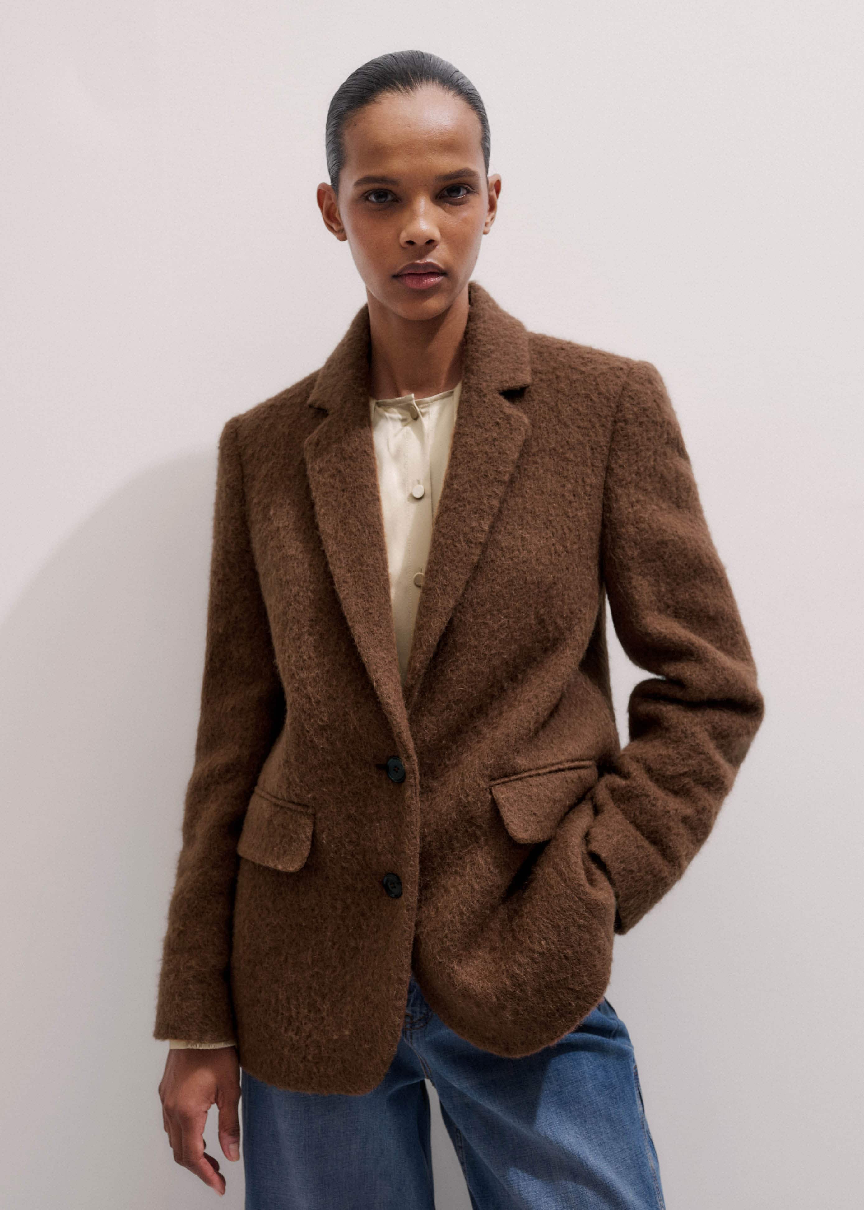 Brown Teddy Luxe Blazer