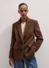Brown Teddy Luxe Blazer