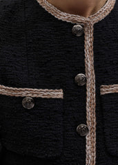 Black Straight Fit Jacket