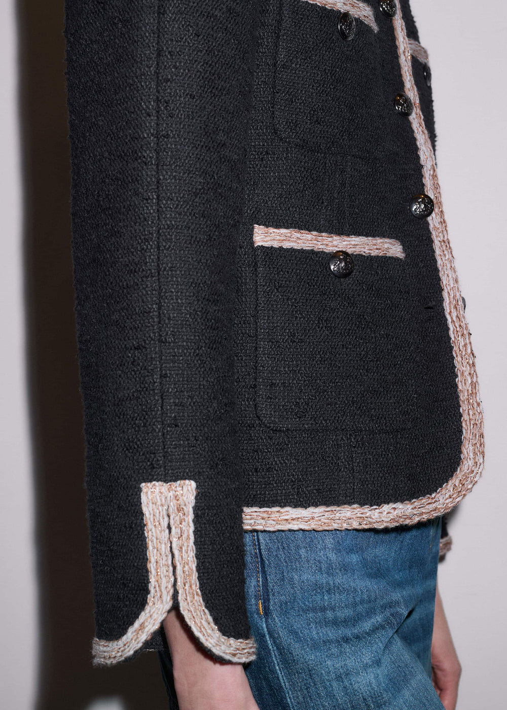 Black Straight Fit Jacket