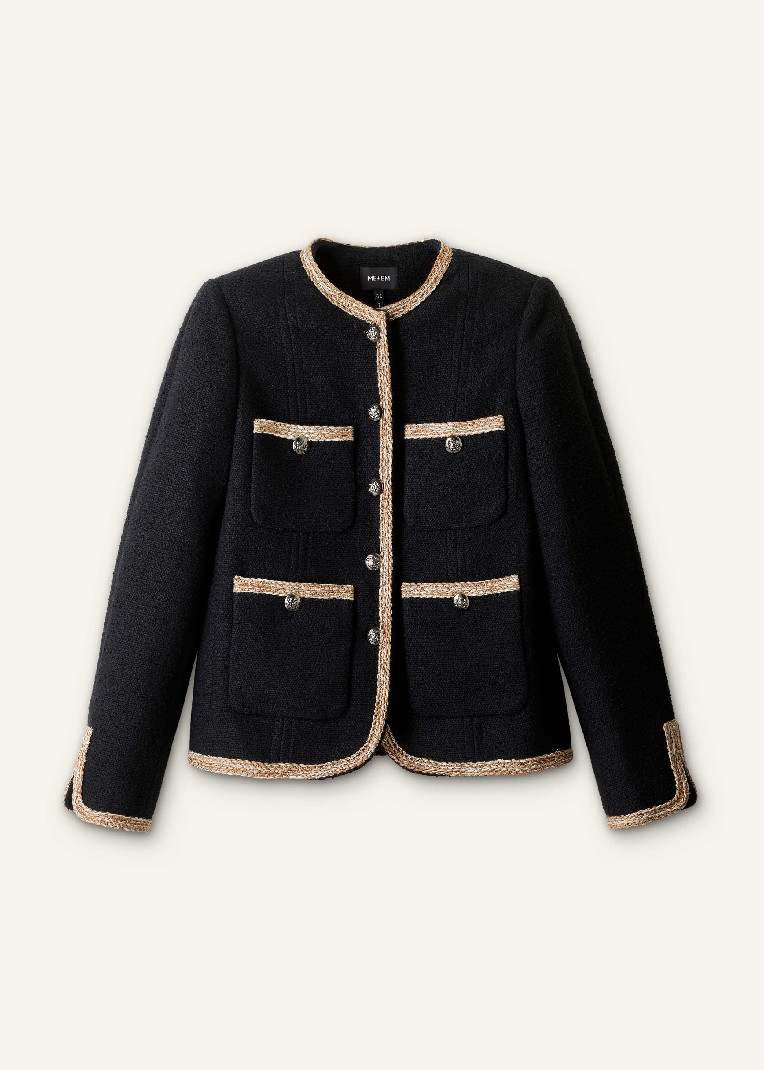 Black Straight Fit Jacket