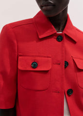 Red Box Crop Jacket