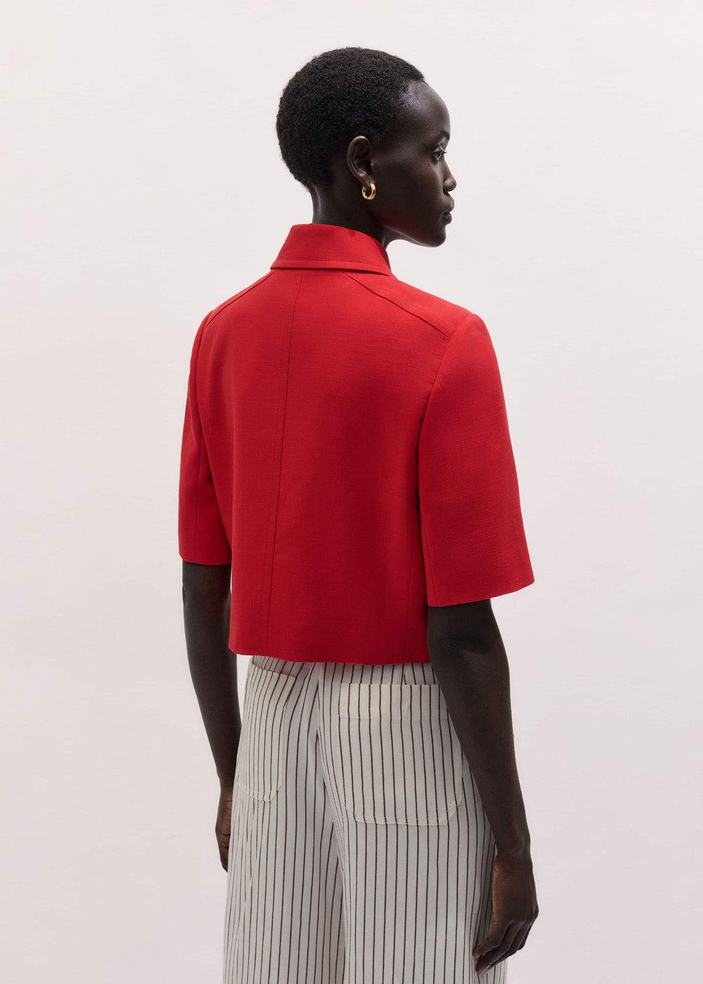 Red Box Crop Jacket
